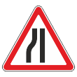Дорожный знак 1.20.3 «Сужение дороги» (металл 0,8 мм, I типоразмер: сторона 700 мм, С/О пленка: тип А инженерная)